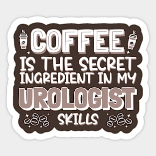 Coffee lover Urologist Sticker